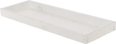Produktbild von Holztablett - 42x14x4cm - weiß - 6 Stück