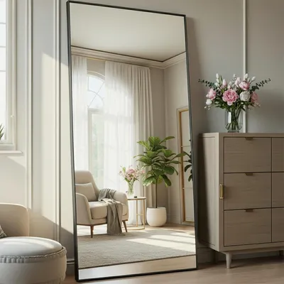Produktbild von Stehender Spiegel – Ganzkörperspiegel – Bodenspiegel – Wandspiegel – Ankleidespiegel – 180 x 80 cm
