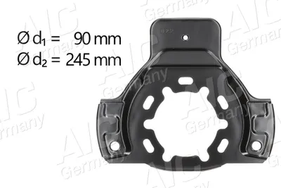 Produktbild von AIC Spritzblech Bremsscheibe für OPEL Astra G CC (T98) Vorne Links Vorne Rechts 55500 Ankerblech
