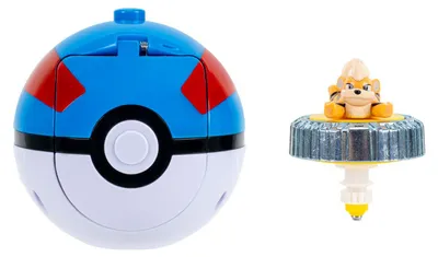 Image de Pokemon Battle Spinner Pack - Growlithe en Great Ball