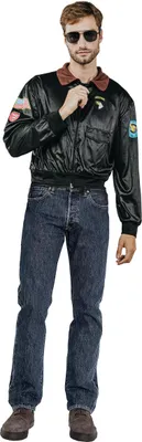 Produktbild von Pilotenjacke für Erwachsene schwarz - L