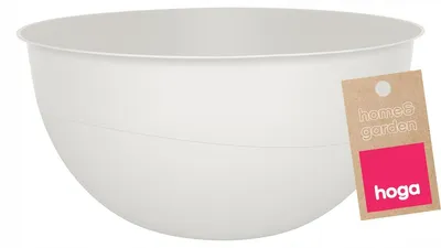 Produktbild von Hoga Küchenschüssel Kunststoff Weiß 5L 28cm