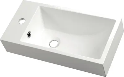 Zdjęcie produktu dla Sapho Small - Umywalka Ariana 500x250 mm, z przelewem, otwór na baterię po prawej stronie, biała SM016