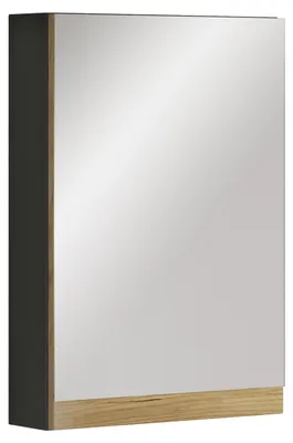 Image de Meuble de salle de bain - armoire à miroir intemporelle offrant un grand espace de rangement, dimensions approximatives H. 58 x L. 40 x P. 13 cm, solution de rangement pratique pour la salle de bain, Cosila