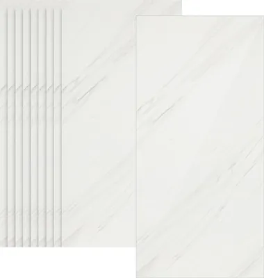 Produktbild von Bettizia 10x Fliesenaufkleber grau Marmor, 60 x 30 cm, Küchenrückwand, Selbstklebende Fliesen, Klebefliesen Küche Wandpaneele für Wanddeko Schlafzimmer Wohnzimmer, Weiß