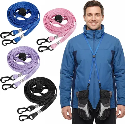 Produktbild von Handschuhband verstellbar, 4 Stück, zur Verlustvermeidung, für Outdoor-Aktivitäten