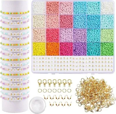 Produktbild von Bunte Kunststoffkügelchen für Schriftstücke - 3mm - 30 Farben - Bastelmaterialien für Schmuckkreationen