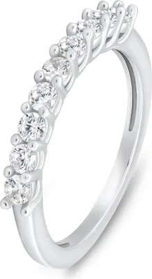 Immagine prodotto di Anello discreto in argento con zirconi colorati RI063Wa - Anello: 54 mm