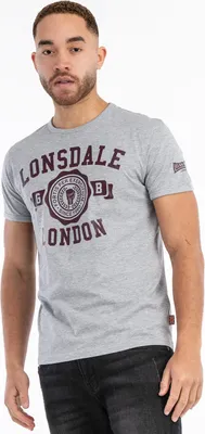 Immagine prodotto di T-shirt uomo regular fit MURRISTER Marl Grey/Oxblood XL Lonsdale
