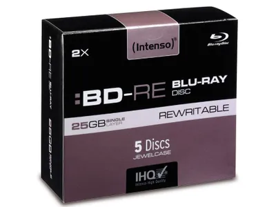 Produktbild von Intenso BD-RE Rewritable 25GB 2x Speed - 5stk Jewel Case