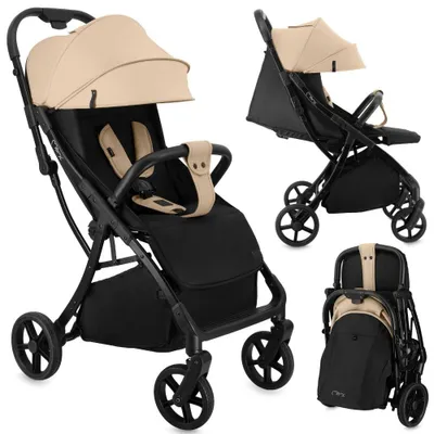 Zdjęcie produktu dla WÓZEK SPACEROWY SPACERÓWKA DO 22 kg - MoMi PAOLA BEŻOWY - SAMOSKŁADAJĄCY