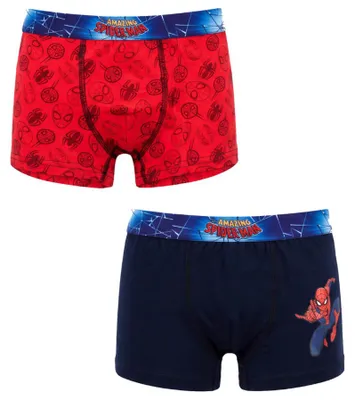 Produktbild von Marvel Spiderman Kinder Boxershorts 2er Pack Jungen Gr. 98-128 - Bunt, 98/104