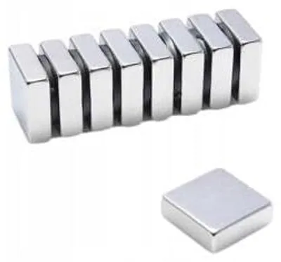 Immagine prodotto di Top Magnesy - 10 pezzi magneti al neodimio 15x15x5 mm N38 - magneti adesivi extra potenti per montaggio, officina e industria