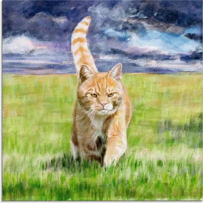 Produktbild von ARTland Glasbild Auf Jagd Größe: 30x30 cm