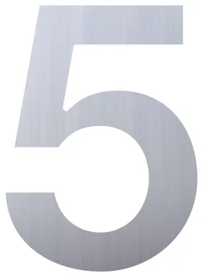 Produktbild von Hausnummer ''5'' Edelstahl