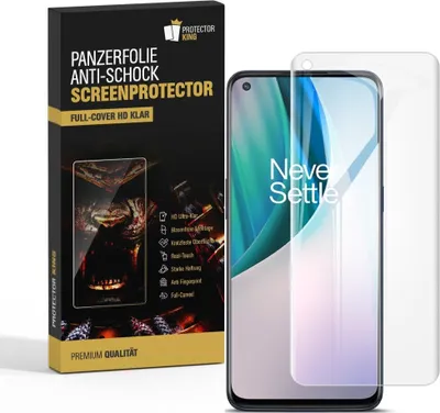 Produktbild von 2x Panzerfolie für OnePlus N10 FULL COVER PET Displayschutz Schutzfolie HD KLAR