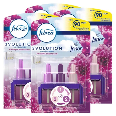 Produktbild von Febreze 3Volution Nachfüllflakon Lenor Amethyst 20ml - Raumduft (4er Pack)