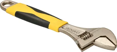 Zdjęcie produktu dla KOTARBAU® Klucz nastawny 250 mm wykonany ze stali chromowo-wanadowej Klucz plasko-oczkowy z gumowa rekojescia