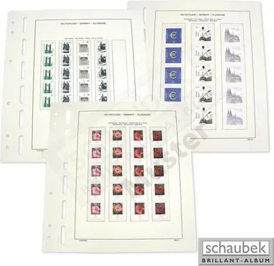 Produktbild von Schaubek 643RMXI/5 Rollenmarken Deutschland (selbstklebend) 4 Folienstreifen je 41 mm x 182 mm. Packung mit 5