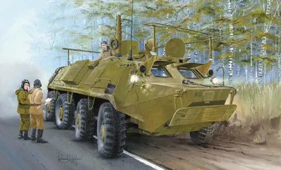 Productafbeelding van Trumpeter BTR-60P, BTR-60PU, schaal 1:35, artikelnummer 01576