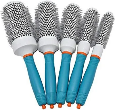Image de Brosse à cheveux ionique ronde en céramique Barrel Set brosse à friser 5 tailles