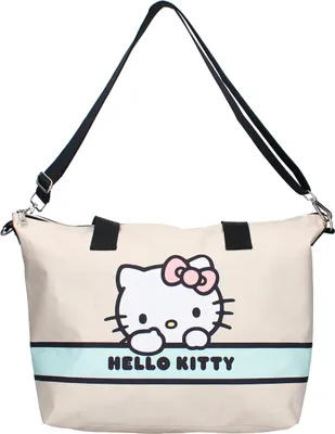 Produktbild von Vadobag Shopper Hello Kitty Take Me To The Party mit niedlichem Frontprint Beige One Size