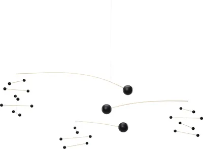 Image de Flensted Mobiles - Symphonie noire en trois ensembles Mobile, grand modèle