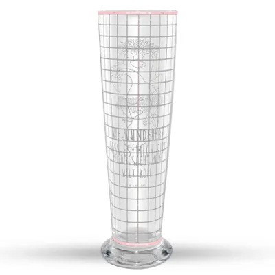Produktbild von Mr. & Mrs. Panda Bierglas Otter Kopfüber - Transparent - Geschenk, Liebe, Verliebt, Weizen Glas, Weißbierglas, Seeotter, Bier, Verknallt, Weizenbier, Mr Mrs Weizenglas