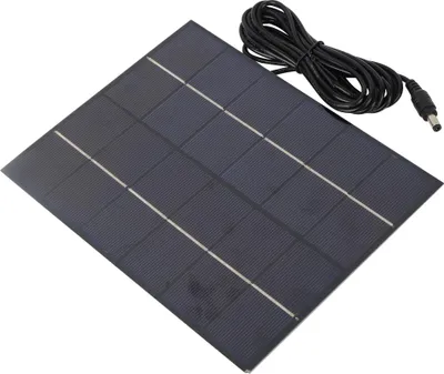 Produktbild von 5,5 W 6 V tragbares polykristallines Silizium-Solarpanel mit Gleichstromanschluss für DIY-Batterieladegerät