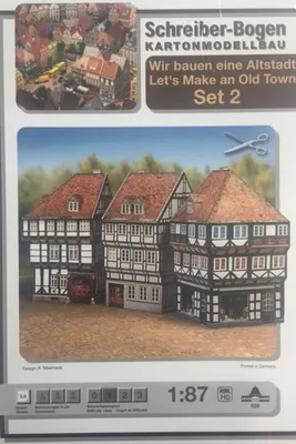 Produktbild von Schreiber-Bogen Kartonmodellbau Wir bauen eine Altstadt! Set 2 HO