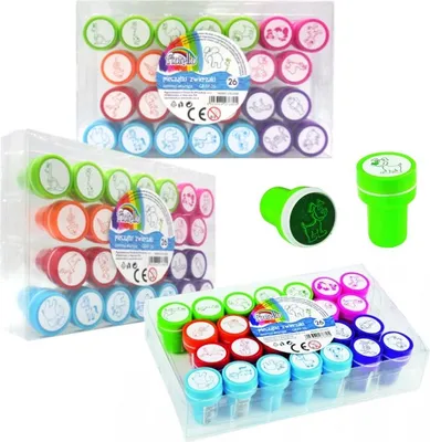Image de Tampons avec motifs d'animaux - Lot de 26