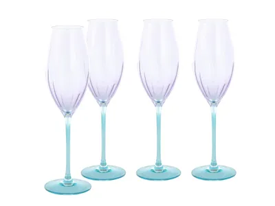 Produktbild von CreaTable, 24587, Swirly transparent, Sektglas 4-tlg, Glas