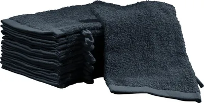Produktbild von REDBEST Waschhandschuh Oceanside" 12er-Pack schwarz 16x21 cm"