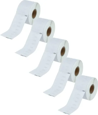 Produktbild von vhbw 5x Rolle 41mm x 89mm (300 Etiketten) Ersatz für Dymo 11356 für Drucker Weiß