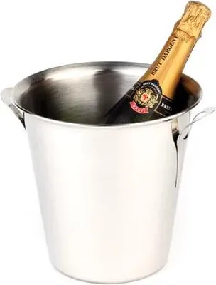 Produktbild von APS 36025 Weinkühler/Sektkühler, Edelstahl, 3,5 Liter, Ø oben 21 cm, Ø unten 15 cm, Höhe 21 cm