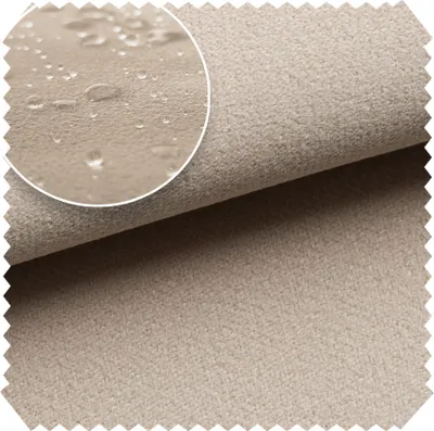 Produktbild von novely® TRITON - Microfaser Velours in Wildleder-Optik - Wasserabweisender Möbelstoff - Pflegeleichte Meterware 1lfm - Farbe: 02 Beige