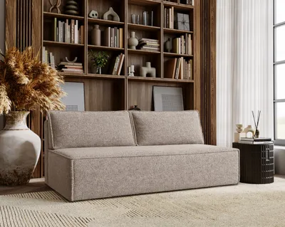 Zdjęcie produktu dla Sofa DUO z funkcją spania i przechowywania tkanina Verita Ciepły Beżowy