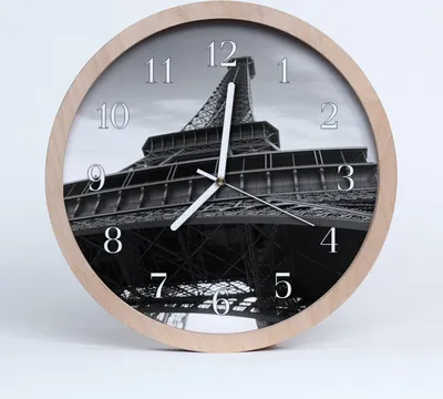 Produktbild von Holzuhr 20fi cm wanduhr - Eiffelturm in Paris