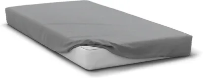 Zdjęcie produktu dla Prześcieradło, 180 x 200 + 30 cm, wysokość materaca: jasnoszary