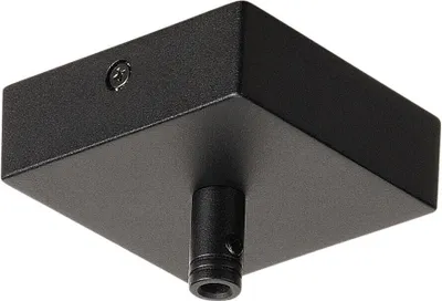 Produktbild von SLV DECKENROSETTE für GLENOS, schwarz matt, mit Zugentlastung