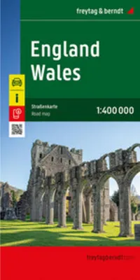 Obrázek produktu pro Anglie - Wales, silniční mapa 1:400.000, freytag & berndt
