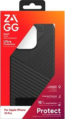 Zdjęcie produktu dla ZAGG Denali Snap, Pokrowiec, Apple, iPhone 15 Pro, 15,5 cm (6.1"), Czarny