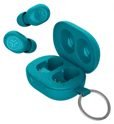 Productafbeelding van JLab JBuds Mini, draadloze oordopjes, geschikt voor gesprekken en muziek, frequentiebereik 20 - 20000 Hz, oordopjes met microfoon, kleur: aqua
