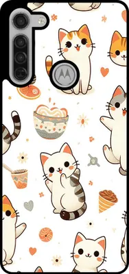Produktbild von Smartphonica Telefon Fall geeignet für Motorola Moto G8 Power mit Katze drucken - TPU zurück Abdeckung Fall Katze Design