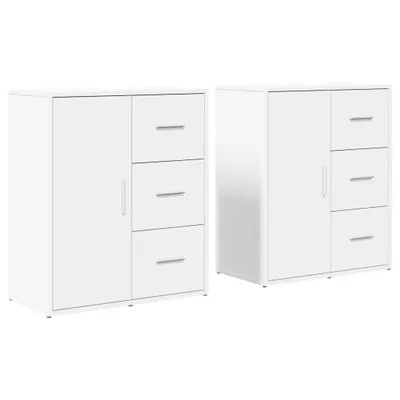 Produktbild von Sideboards 2 Stk. Weiß 60x31x70 cm Holzwerkstoff
