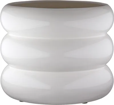 Obrázek produktu pro Váza Gilde, "Palmeira", keramika, bílá,Polyuretan4, 2 kusy jako na obrázku, v. 16 cm, hl. 20 cm 57941