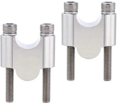 Produktbild von Lenkererhöhung, 30 mm Höhe - CNC-gefrästes Aluminium - 22 mm Durchmesser - Motorrad/ATV - Einfache Montage - Verstellbare Position - Lenkererhöhungen