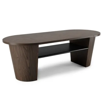 Produktbild von 1013761-048 - WOODROW Couchtisch mit Staufläche, schwarz/walnuss
