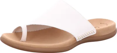 Produktbild von Gabor 03-700 Schuhe Damen Pantoletten Zehentrenner, Schuhgröße:39, Farbe:Weiß