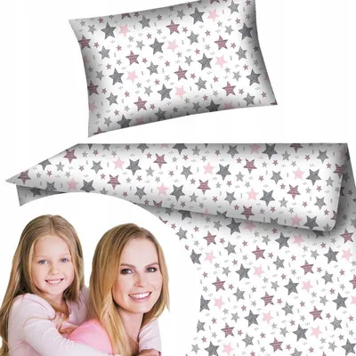 Produktbild von Designpremium Kinder-Bettwäsche-Set 100x135 cm mit Sternenmuster